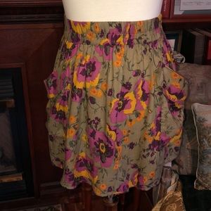 Forever21 Floral Mini Skirt